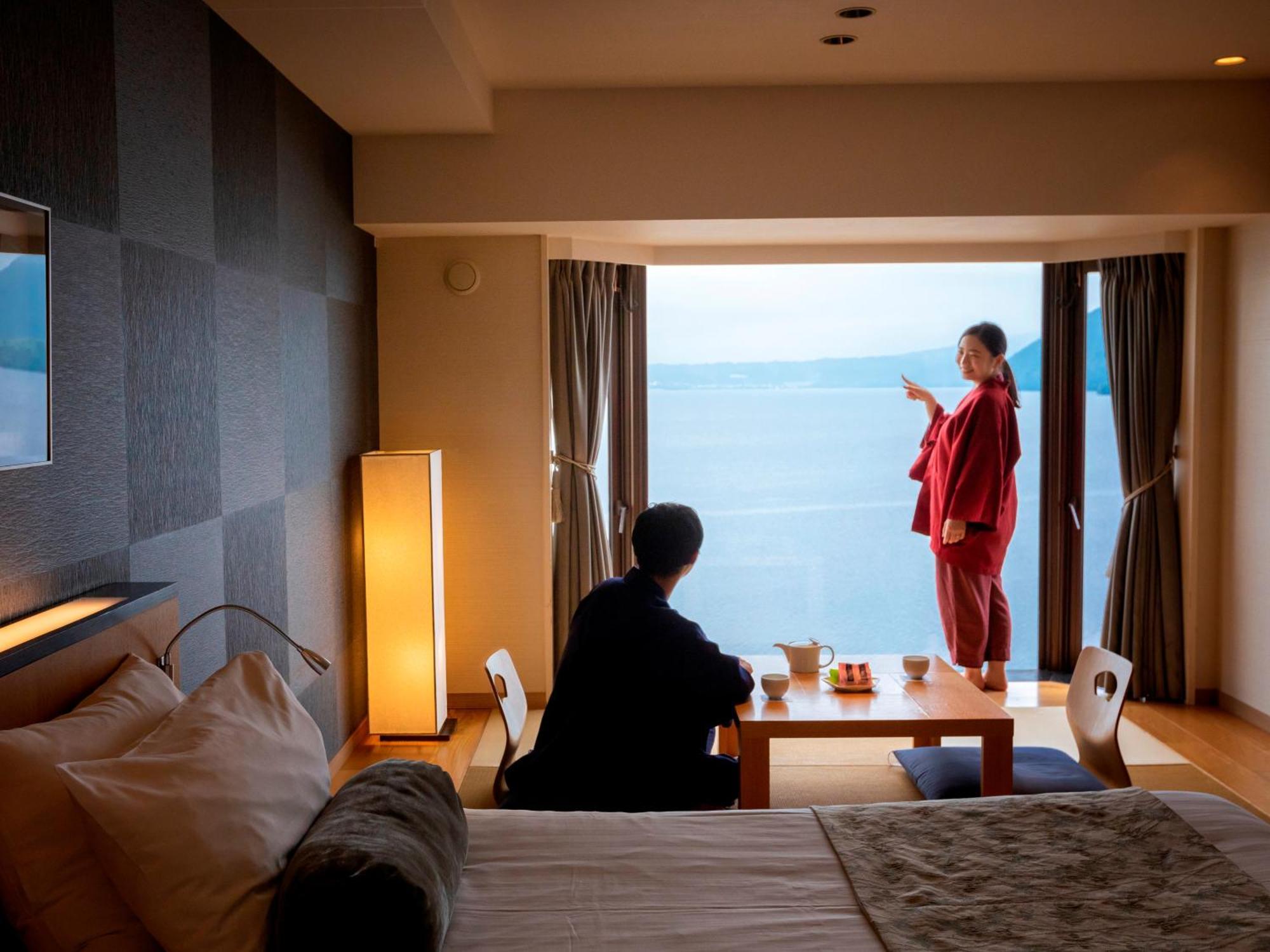 The Lake View Toya Nonokaze Resort Toyako Extérieur photo